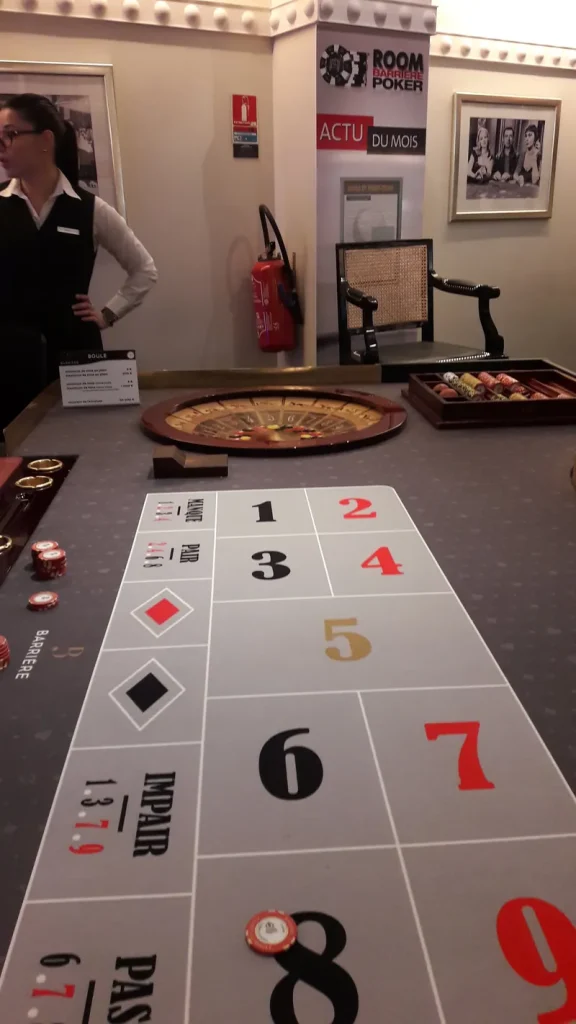 Betting table at Casino Barrière Carry-le-Rouet