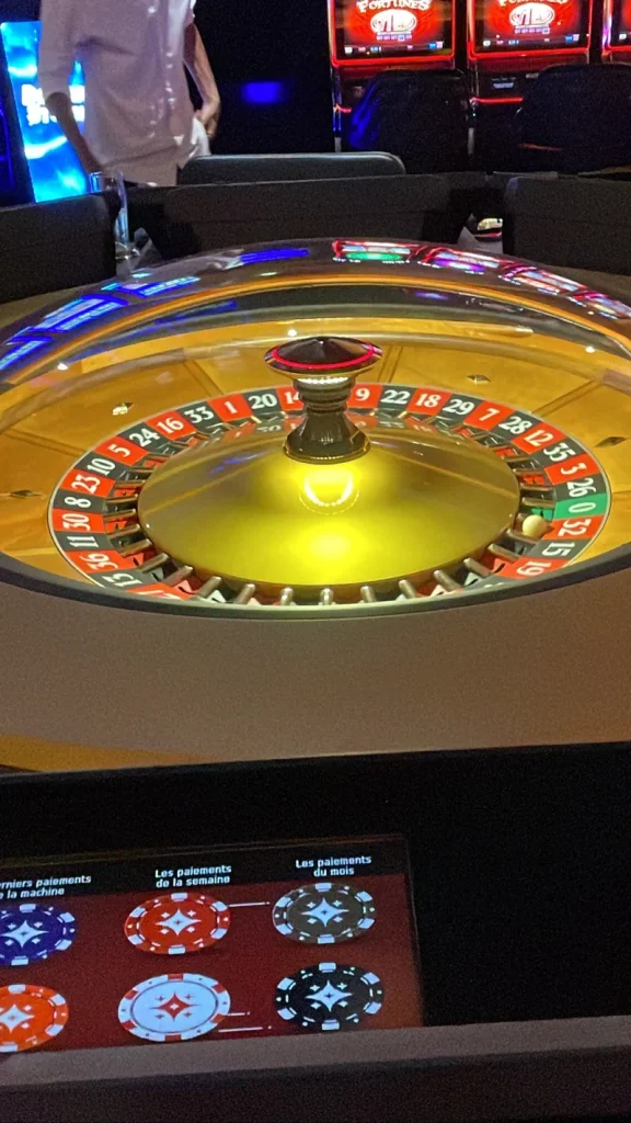 Roulette wheel at Casino Barrière Le Croisette Cannes