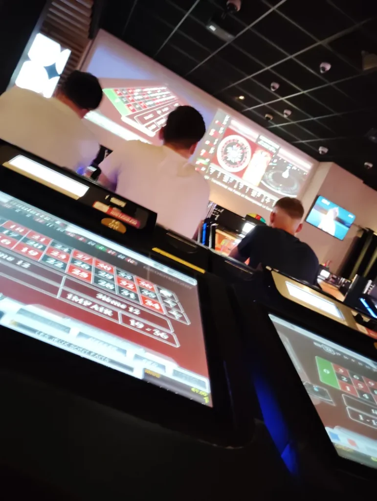 Betting terminal at Casino Barrière Niederbronn