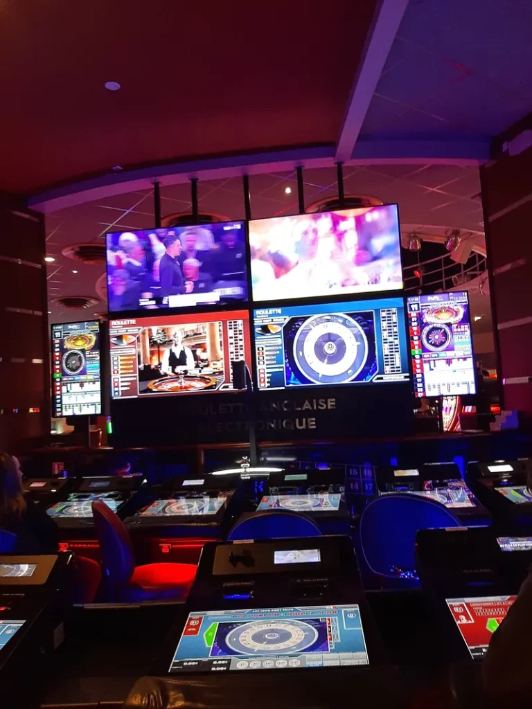 Roulette gaming terminals at Casino Barrière Ouistreham
