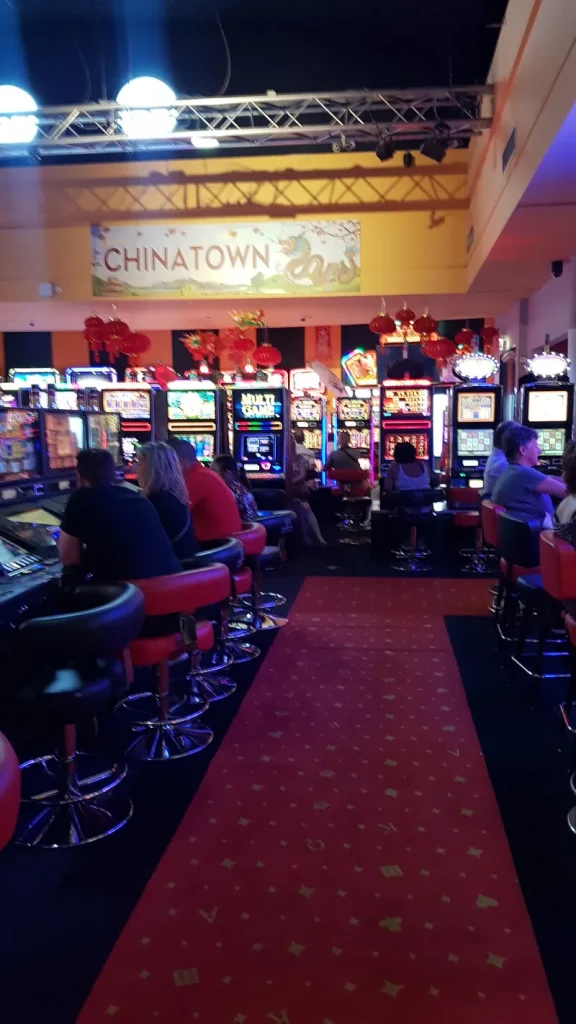 Red aisle at Casino Barrière Ribeauvillé