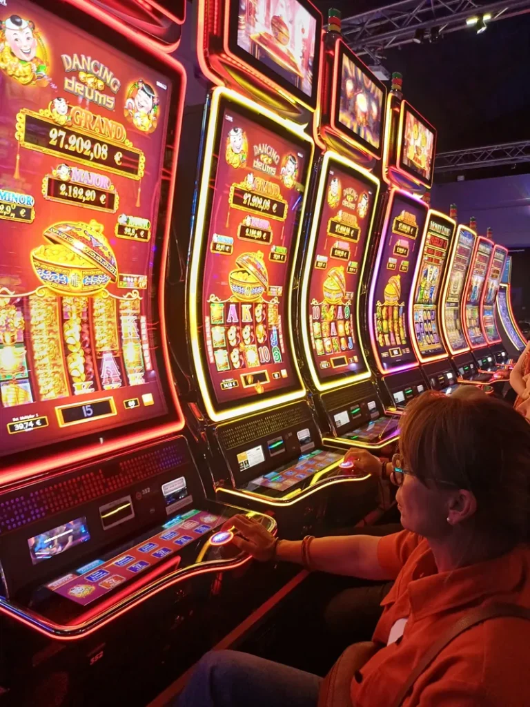Slot machine row at Casino Barrière Ribeauvillé