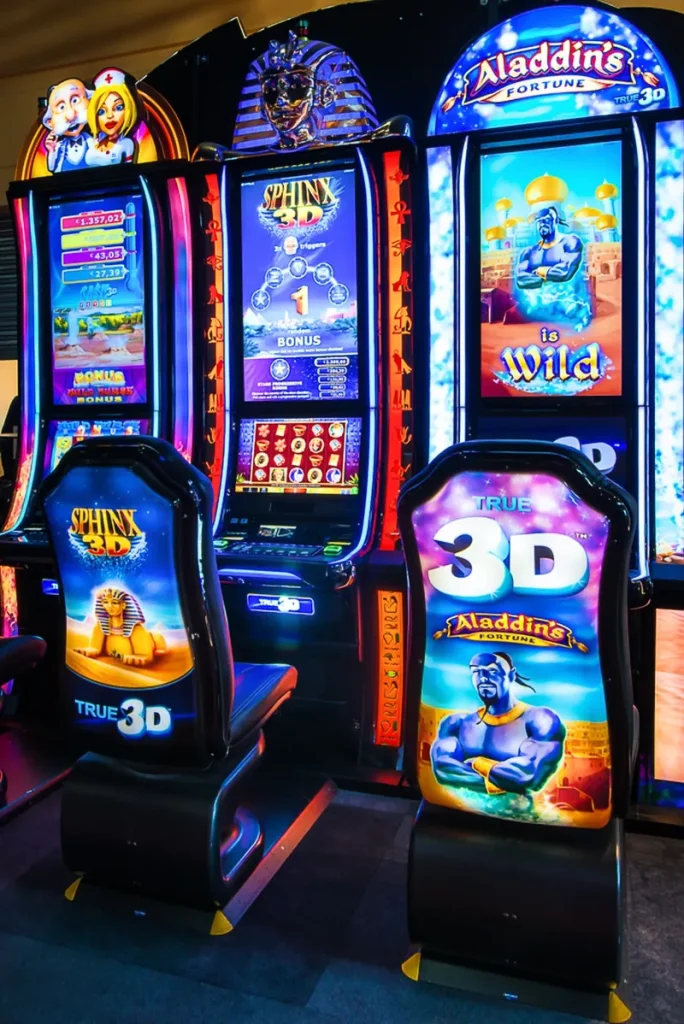 Twin slot machines at Casino Barrière Ribeauvillé