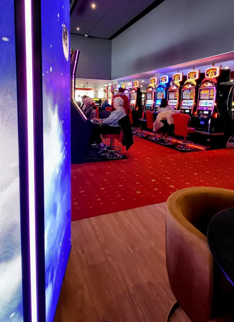 Red aisle at Casino Barrière Royan