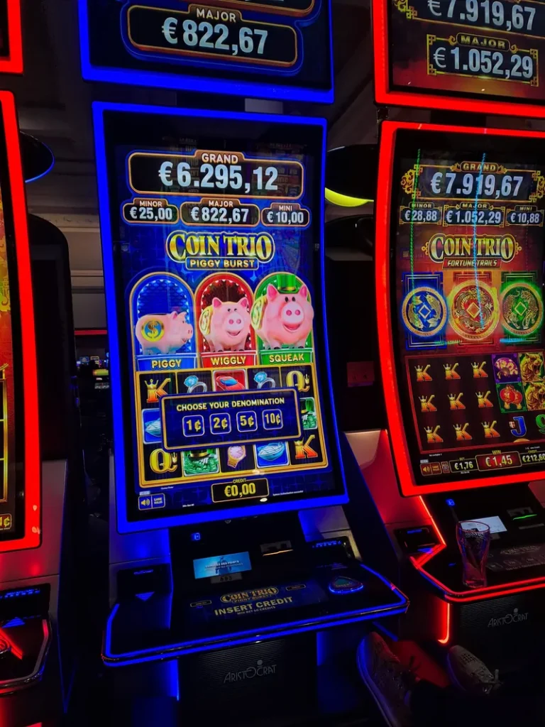 Twin gaming machines at Casino Barrière Trouville