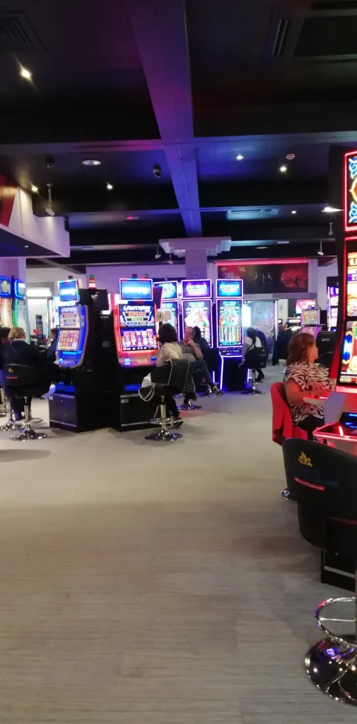 Gaming aisle at Casino de Bagnères-de-Bigorre