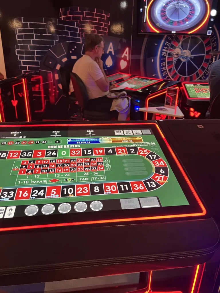 Roulette terminal at Casino de Luc-sur-Mer