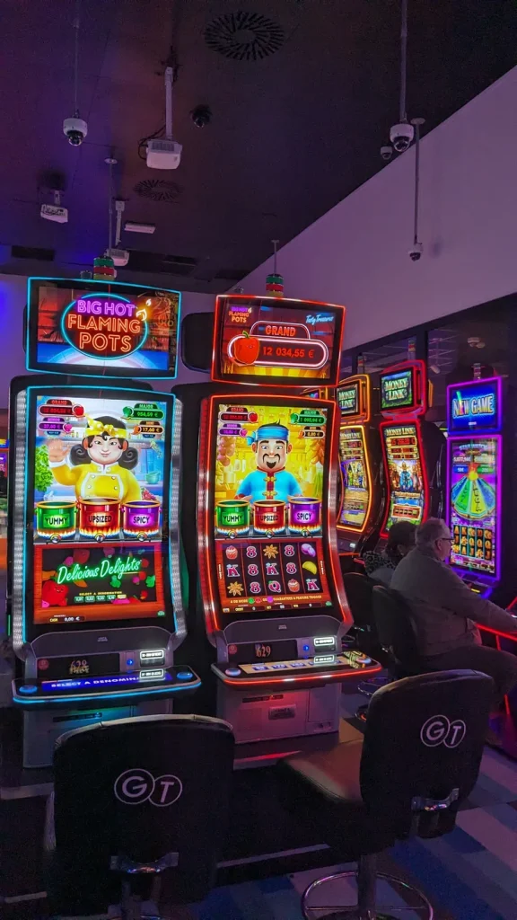 Slot machine pair at Casino de Luc-sur-Mer