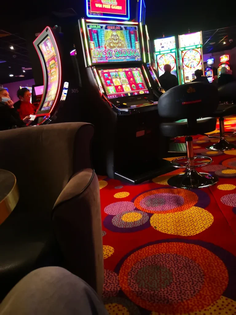 Carpeted slot machines at Casino de Néris-les-Bains