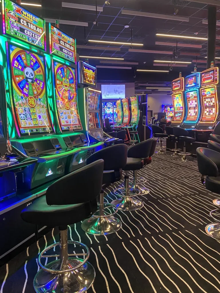 Green slot machines at Casino de Pougues-les-Eaux