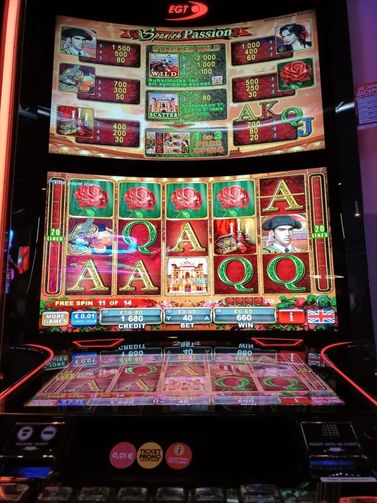 Reel gaming machine at Casino de Roscoff