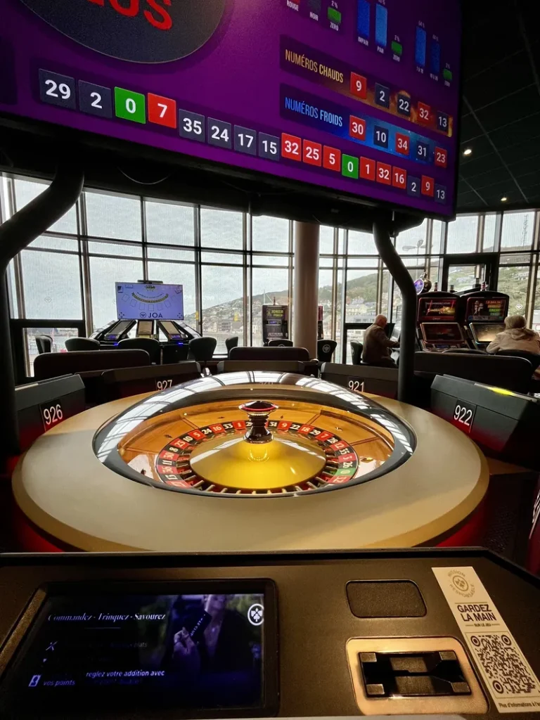 Electronic roulette wheel at Casino JOA de Fécamp
