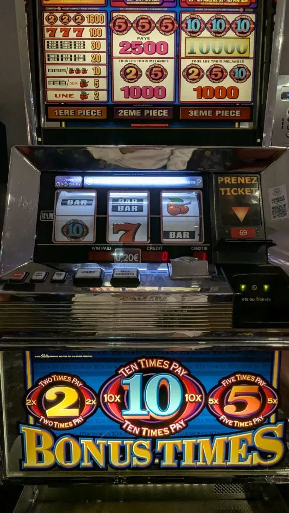 Bonus Times gaming machine at Casino JOA de Saint-Brevin l'Océan
