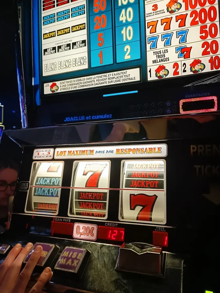 Bingo-style slot machine at Casino JOA Les Pins des Sables d'Olonne