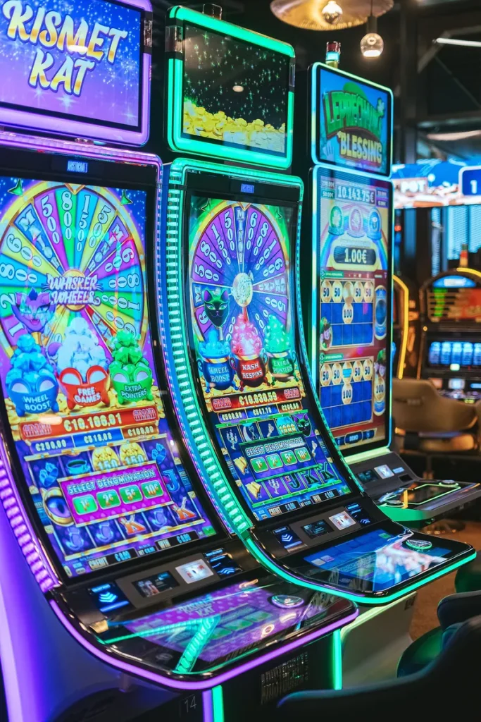 Machines à sous lumineuses du Casino Partouche Cabourg